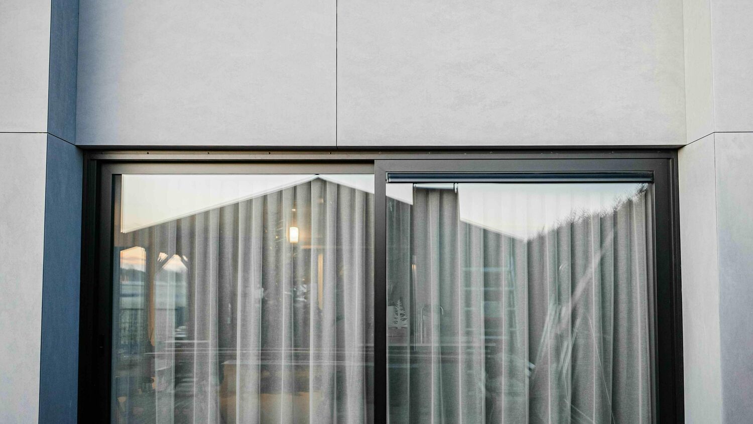 Schuifpui met kunststof kozijnen